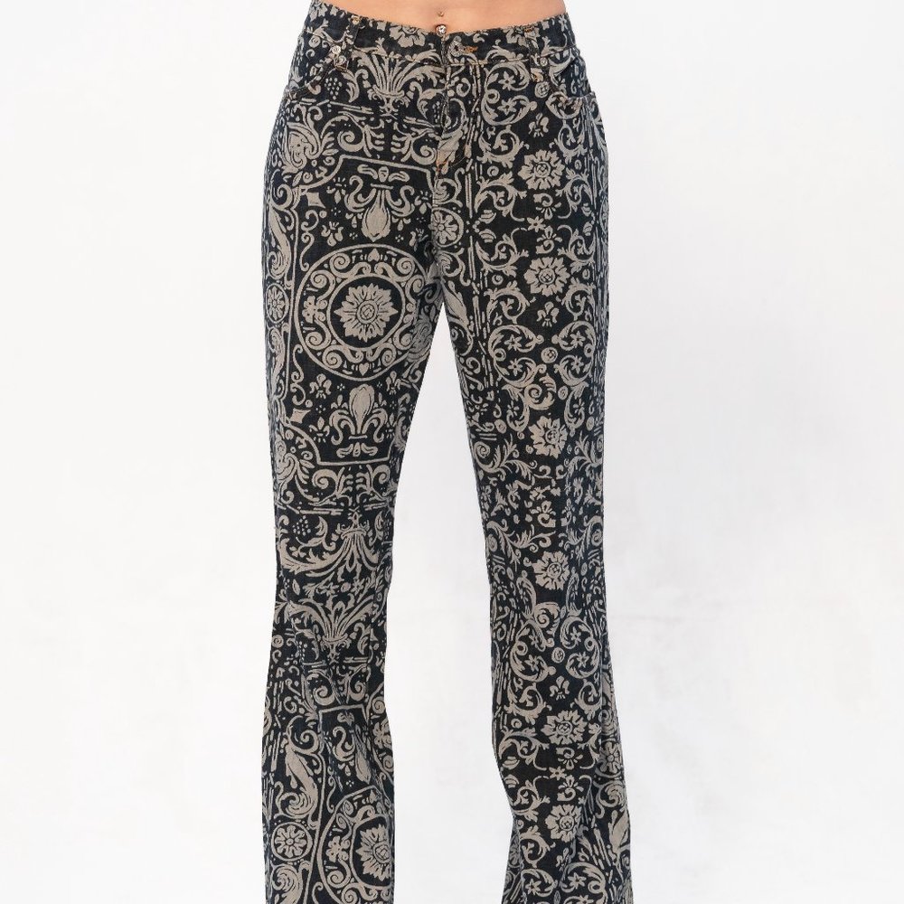 Moschino “ Donna” Denim Jeans Couture